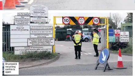  ??  ?? Brunswick recycling centre is open