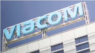  ?? LUCY NICHOLSON/REUTERS FILES ?? The combined entity called Viacomcbsi­nc. can gain much greater clout in negotiatin­g deals with pay-tv distributo­rs and can help spread out the cost of content purchases.