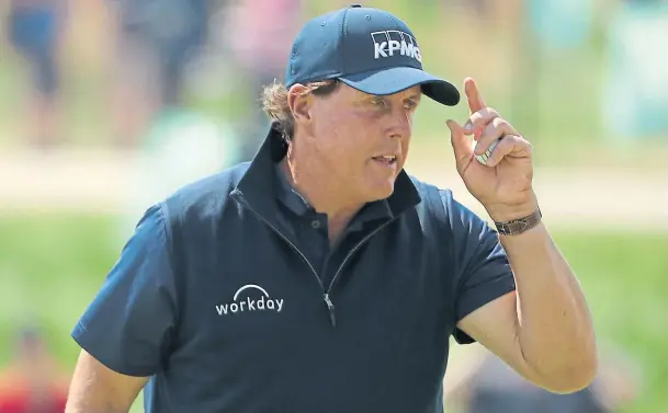  ??  ?? FAVOURITE: Phil Casey thinks the PGA of America should capitalise on Phil Mickelson’s searing popularity with the US crowds and make him Ryder Cup captain in 2024