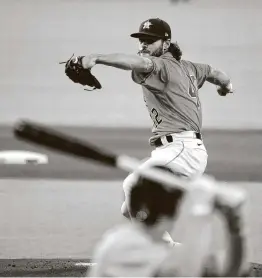  ?? Karen Warren / Staff photograph­er ?? Astros starting pitcher Lance McCullers Jr. missed the 2019 season after undergoing Tommy John surgery but returned to post a 3.93 ERA last season.