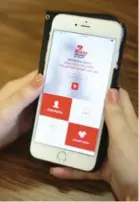  ??  ?? A new life-saving app is at the fingertips of high school students across Peel Region.