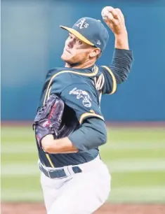  ?? KELLEY L. COX, USA TODAY SPORTS ?? The Athletics’ Sonny Gray, who has a 1.33 ERA in his last four starts, is generating significan­t trade interest.