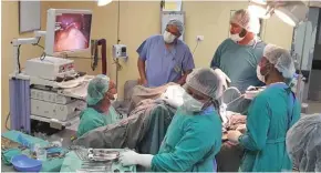  ?? Photo: Supplied ?? Local doctors operating on a patient during the New Zealand medical team’s visit last year.