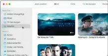  ?? ?? Lokal gespeicher­te Filme von itunes oder Apple TV+ findest du in der Mediathek der TV-APP unter „Geladen“.