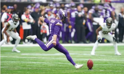  ?? Photograph: Zac Goodwin/PA ?? Minnesota Vikings' Greg Joseph was the game-winner.