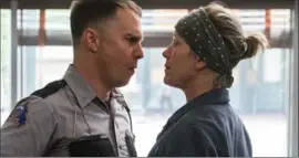  ?? MERRICK MORTON, THE ASSOCIATED PRESS ?? Sam Rockwell, left, and Frances McDormand in a scene from “Three Billboards Outside Ebbing, Missouri.”