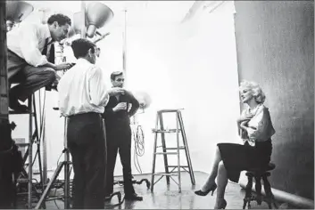  ?? Milton H. Greene ?? MARILYN MONROE at a 1950s photo shoot, one of about 1,000 unpublishe­d images by Milton H. Greene.