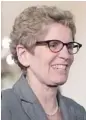  ?? CHRIS YOUNG/THE CANADIAN PRESS ?? Incoming Ontario premier Kathleen Wynne had little to say about the demands from the opposition party leaders Monday.
