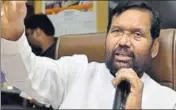  ?? PTI/FILE ?? Food and public distributi­on minister Ram Vilas Paswan