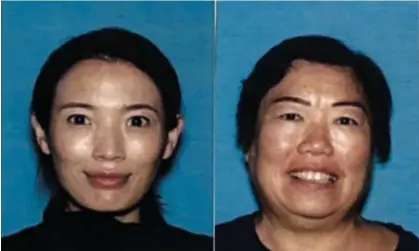  ?? ?? Mei Haskell (left) and her mother Yanxiang Wang. Sam Haskell has been arrested on suspicion of murder. Photograph: Los Angeles Police Department