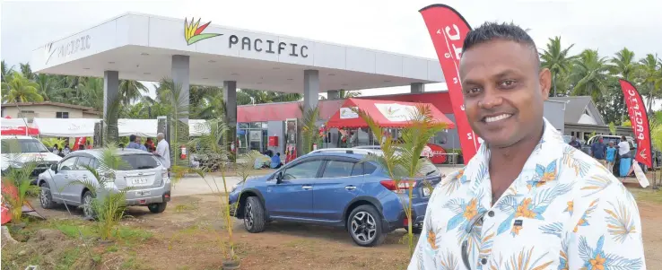  ?? Photo: Ronald Kumar ?? Rajeev Prasad following the opening of his $2.5million Pacific Energy service station at Tokotoko Road in Navua on December 24, 2021.