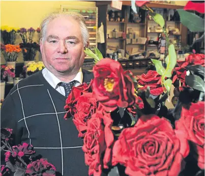  ?? Picture: Kim Cessford. ?? Stewart Duncan retired from his florists yesterday.