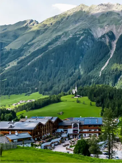  ??  ?? Hotel Plunhof in Südtirol