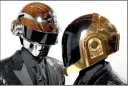  ?? The Associated Press ?? Thomas Bangalter, left, and Guy-Manuel de Homem-Christo, from the music group, Daft Punk, pose for a portrait in Los Angeles.