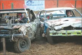  ?? FILE PHOTO ?? Neighbors take on neighbors, but it’s all in good fun at the 17th annual Fall Challenge Ozark Demolition Derby. Bumping and bruising starts at 7:30 p.m. Saturday at Parsons Stadium in Springdale.