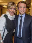  ??  ?? BOOST: Emmanuel Macron and his wife, Brigitte