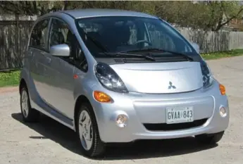  ?? JIL MCINTOSH FOR THE TORONTO STAR ?? The I-MiEV is the least expensive electric vehicle at $32,998. This model includes a $3,000 premium package.