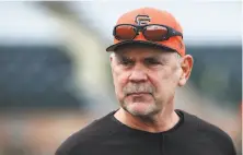  ?? Ben Margot / Associated Press ?? Giants manager Bruce Bochy welcomes in a new crop of free agents who seem to have the Giants thinking big in 2018.