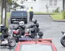  ?? Photo / File ?? Patched gang members are not an unusual sight in O¯ tangarei, in Whanga¯ rei. Here they attend a tangi for Moses Noor Mahanga, who was fatally shot on William Jones Drive in 2017.