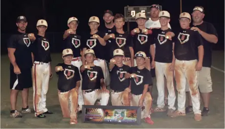  ??  ?? The Bandits baseball team recently won the 2017 12U USSSA World Series in Florida, going 8-1 during the week. The Bandits outscored their opponents 89-24 during the tournament and had four shutouts. They hit .419 as a team and belted 10 homers. On the...