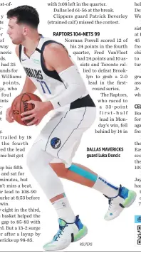  ??  ?? DALLAS MAVERICKS guard Luka Doncic