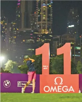  ??  ?? Below: OMEGA Dubai Moonlight Classic