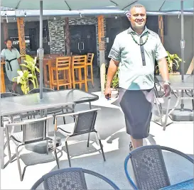  ?? Picture: REINAL CHAND ?? Petaia Kunawai at Classic Café located at Nasoki St in Lautoka.