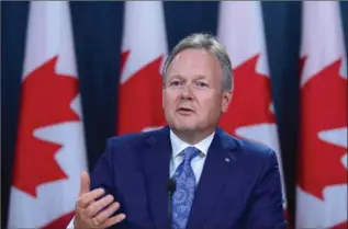  ?? THE CANADIAN PRESS FILE PHOTO ?? Stephen Poloz says interest rate cuts have helped counteract the effects of the oil-price slump.