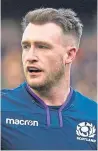  ??  ?? Stuart Hogg: Damaged shoulder in Ireland clash at Murrayfiel­d.