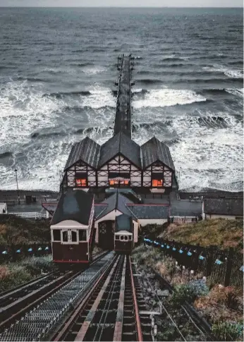  ?? ILLIYA VJESTICA. ?? Constructe­d in 1883-84, Saltburn Cliff Lift is the oldest operating water-balance cliff lift in the UK. The original cars were built by Birmingham-based Midland Railway Carriage and Wagon Company, before being replaced by newer models in 1979.