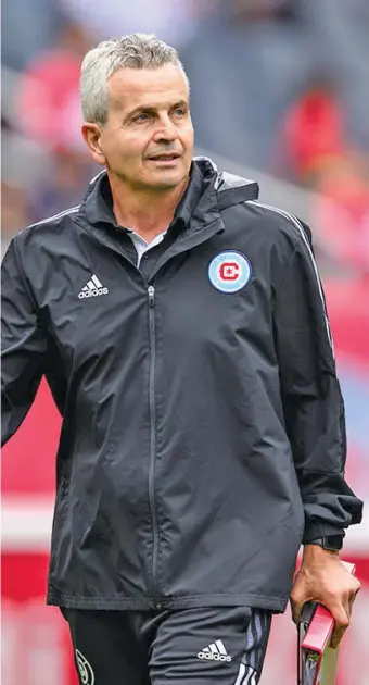  ?? CHICAGO FIRE FC ?? Frank Klopas and the Fire take a six-game winless streak into their game Saturday against Columbus.