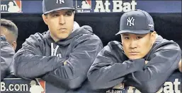  ?? Getty Images; N.Y. Post: Charles Wenzelberg ?? LIFE LESSONS: Mark Teixeira (left), now an ESPN commentato­r, says the Yankees need to figure out quickly why there’s no “life” on Masahiro Tanaka’s fastball.