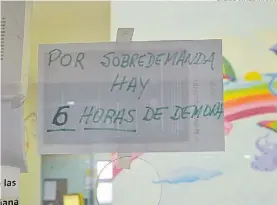  ?? DIEGO WALDMANN ?? Aviso. Lo colocaron ayer por la tarde en la guardia del hospital Elizalde.