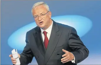  ?? File picture: EPA ?? CONTRITE: VW CE Martin Winterkorn has apologised for cheating on US emissions tests. He is under scrutiny as he ran the VW brand in the period when some of its models were found to be violating US clean air rules.