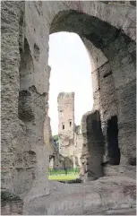  ??  ?? The Baths of Caracalla in Rome. Stepping off the beaten track can reward the visitor with space to view monuments.