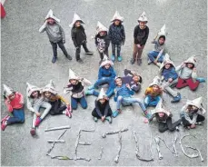  ??  ?? Die Klasse 3b der Stefan-Rahl-Schule; Klassenleh­rerin ist Frau Kawälde.