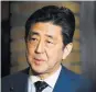  ??  ?? Shinzo Abe, el primer ministro japonés.