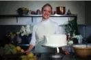  ?? Photograph: WPA/Getty ?? Claire Ptak with Meghan and Harry’s wedding cake: ‘Most US households don’t have a set of scales’.
Images