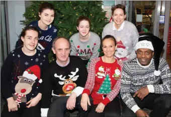  ??  ?? Staff of Horgan’s Centra Ardfert who wore their Christmas Jumpers in aid of St Vincent De Paul on Friday Rebecca O’Sullivan,Adam Hook,Anna Queijeira,Derege Lakew,Emma Lawlor,Nicola O’Connor and Norrie Horgan
