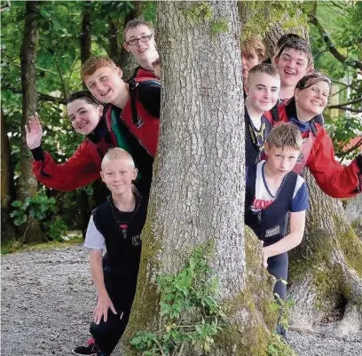  ??  ?? YNOT Aspire has won £480,000 from The Big Lottery to help fund its projects. This picture shows YNOT’s Tower Wood trip with its Your Voice Board last summer