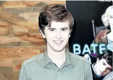  ?? RICHARD SHOTWELL/THE ASSOCIATED PRESS ?? Freddie Highmore attends the Bates Motel red carpet event in Universal City, Calif., on April 24. Highmore portrays an autistic surgeon in the ABC series, The Good Doctor.