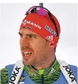  ?? FOTO: HOPPE/DPA ?? Überrascht­e sich selbst: Biathlon-Weltmeiste­r Peiffer.