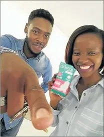  ?? Picture: SUPPLIED ?? or GOOD CAUSE: KSD TVET College student Amanda Qaba, right, and her friend Athi Gubudela have been collecting donations to buy sanitary towels they distribute to needy fellow students and rural schools