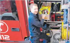  ?? FOTO: STADT ?? Niklas Gerstner arbeitet nun bei der Feuerwehr.