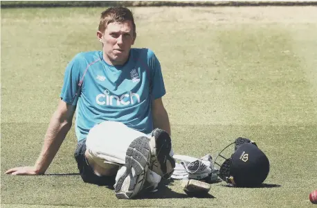  ?? ?? England’s Zak Crawley during a nets session at the Melbourne Cricket Ground.