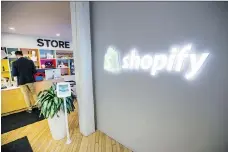  ?? PETER J. THOMPSON/FILES ?? Ottawa-based Shopify has won a contract with British Columbia to run legal marijuana sales online and from a warehouse for private companies operated by the province. It is also chasing opportunit­ies in private retail as it expects demand for its system.