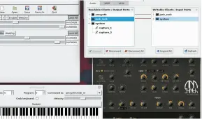  ??  ?? Setting up JACK’S connection­s can be quite a faff, but thankfully you can save your configurat­ions for future usage.