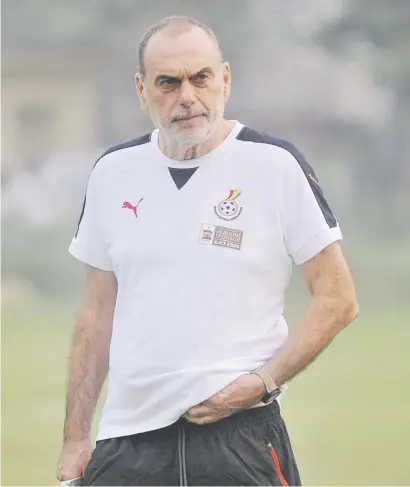  ?? Picture: Backpagepi­x ?? FEELING THE HEAT. Ghanaian coach Avram Grant is under huge pressure in Gabon after a dismal start to the Black Stars’ World Cup 2018 campaign.