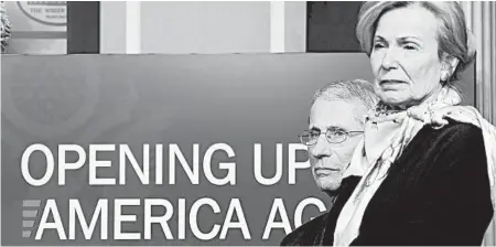  ?? ALEX BRANDON/AP ?? The Trump administra­tion has shelved a guide for reopening America developed by the nation’s top disease investigat­ors.