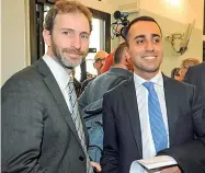  ??  ?? Davide Casaleggio e Luigi Di Maio